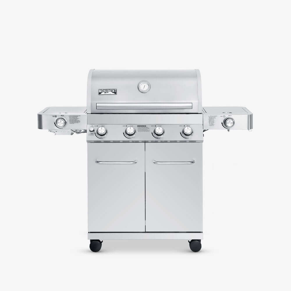 Monument Grills 24367 4-Burner Stainless Propane Gas Grill with Infrared Sear Burner view 1
