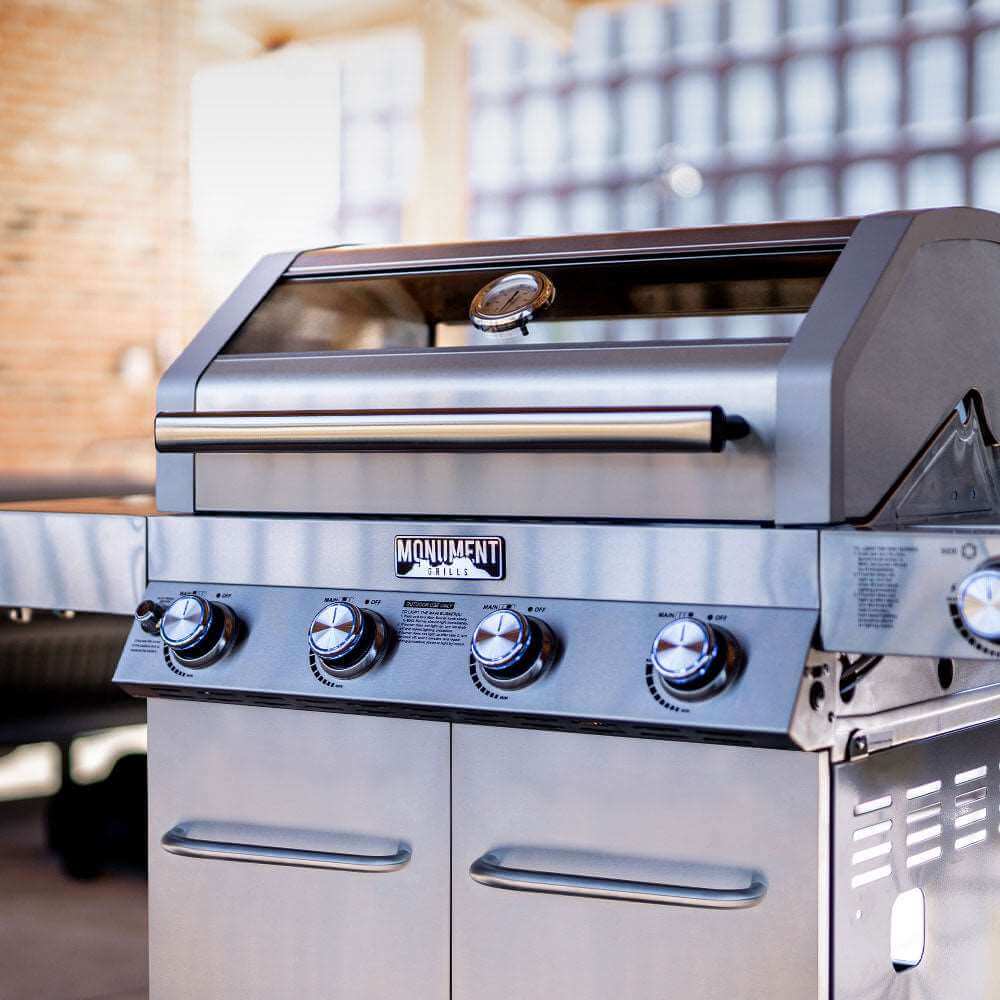 Monument Grills 41847NG 4-Burner Stainless Natural Gas and Propane Grill view 2