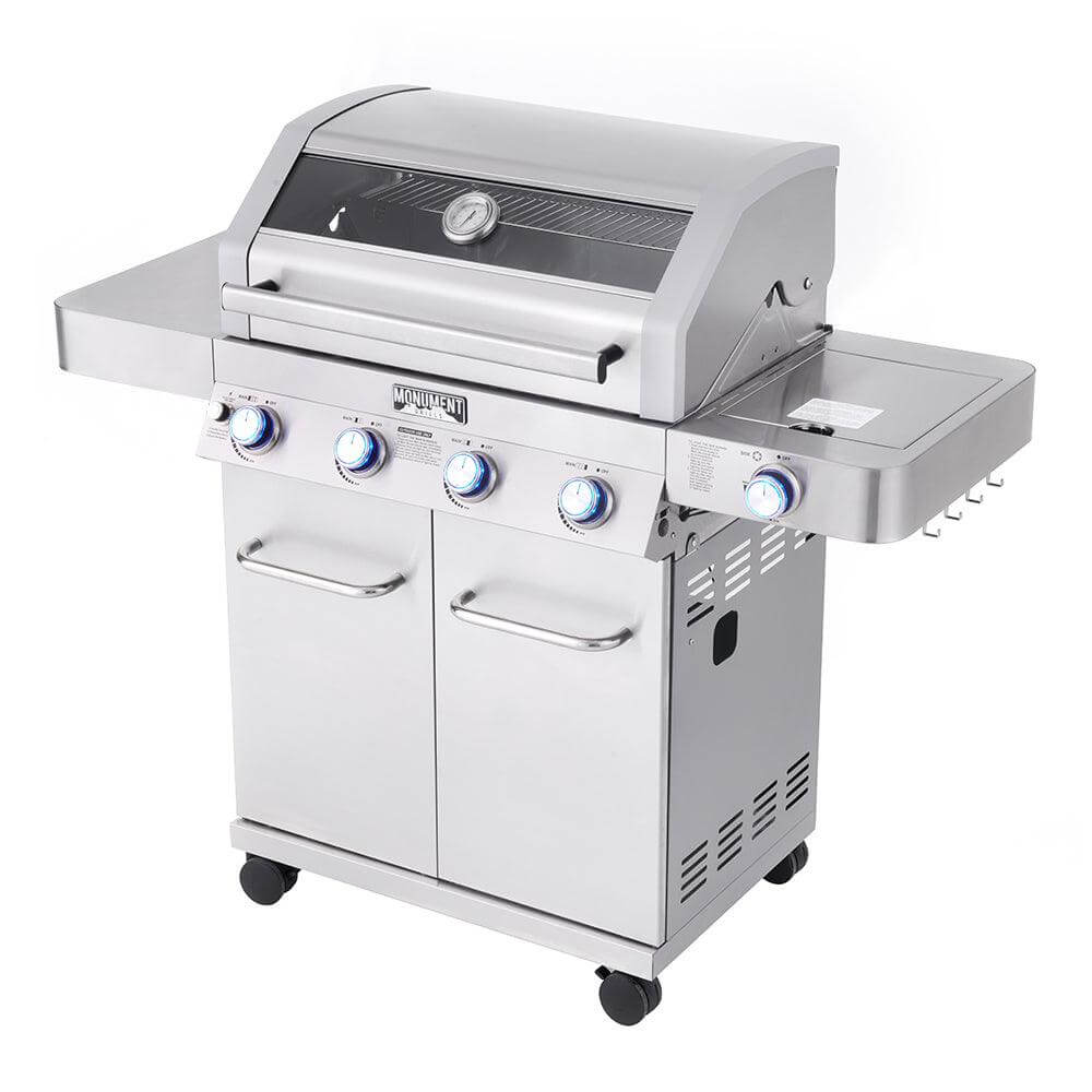 Monument Grills 41847NG 4-Burner Stainless Natural Gas and Propane Grill view 8
