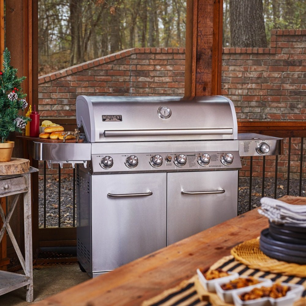 Monument Grills 77352 6-Burner Stainless Propane Gas Grill with Rotisserie Kit view 7