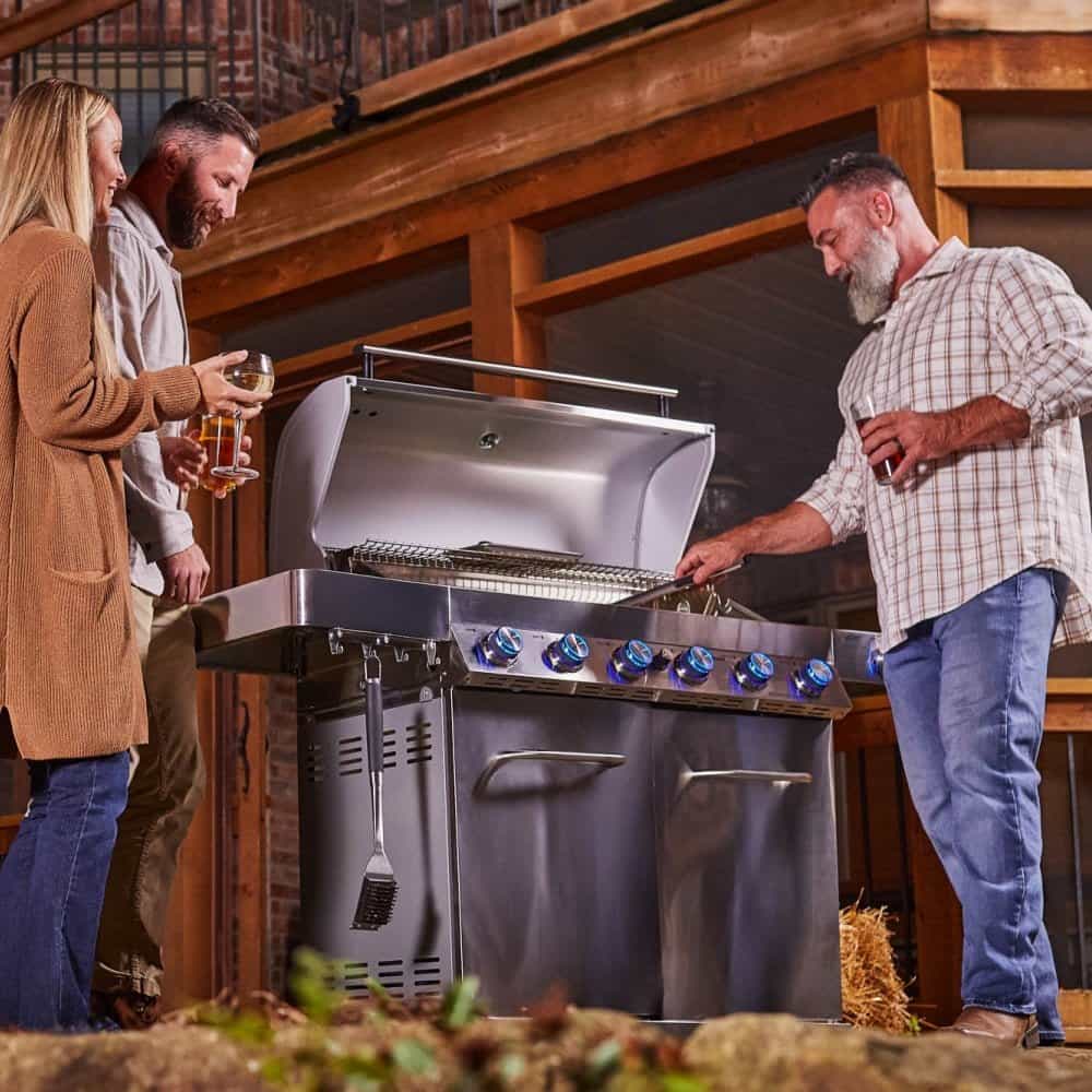 Monument Grills 77352 6-Burner Stainless Propane Gas Grill with Rotisserie Kit view 2
