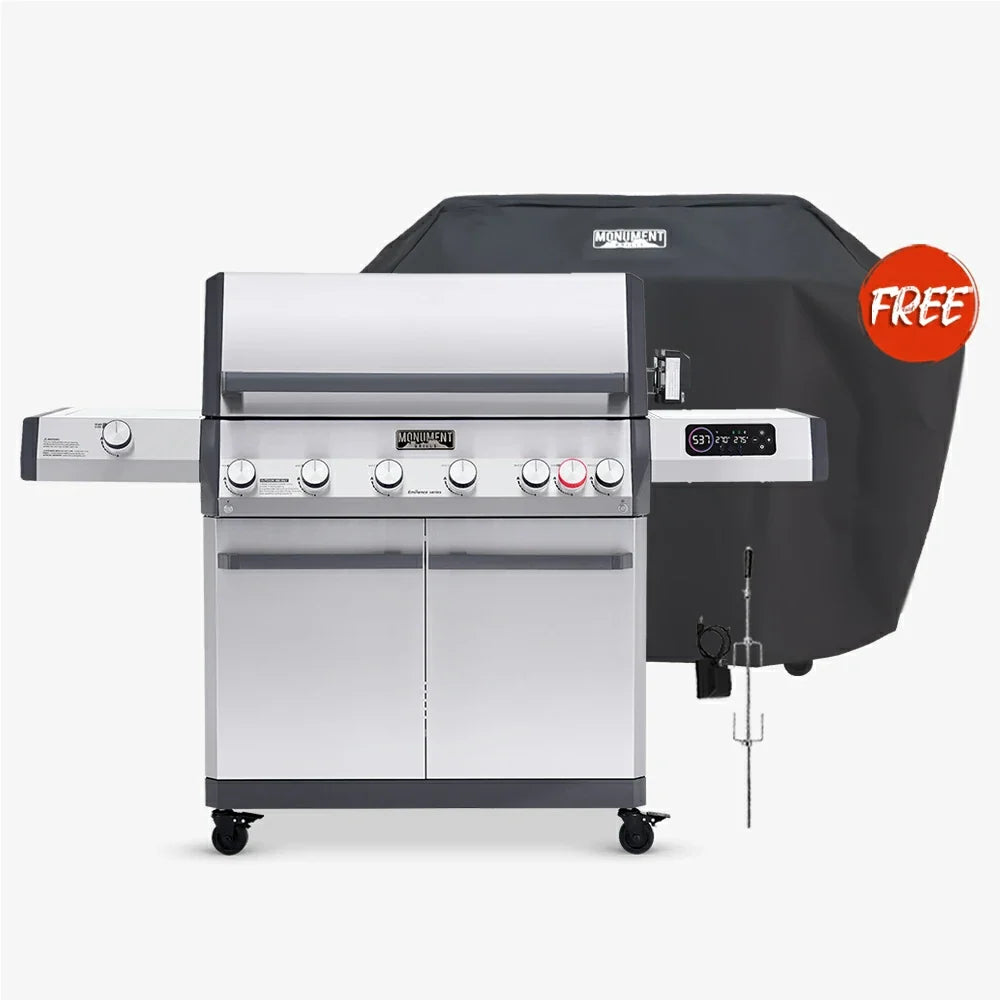 Monument Grills Eminence 605 6-Burner Smart Stainless Natural Gas and Propane Grill view 1