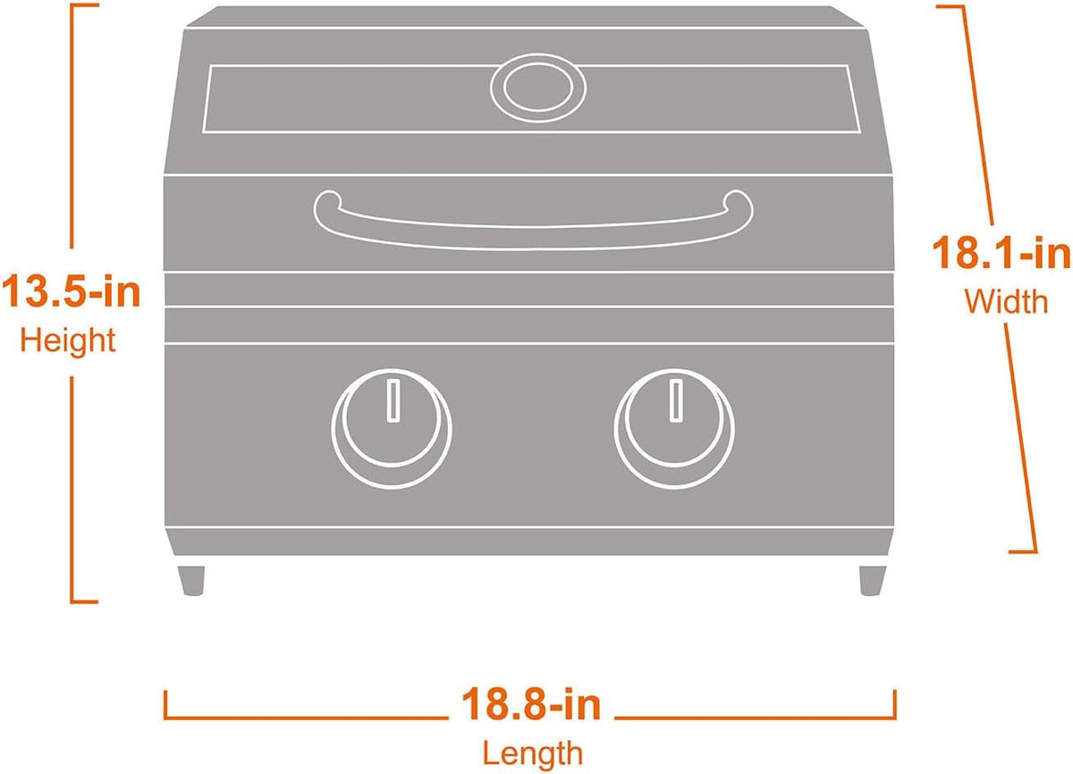 Monument Grills G22 Stainless Tabletop Propane Gas Grill view 8