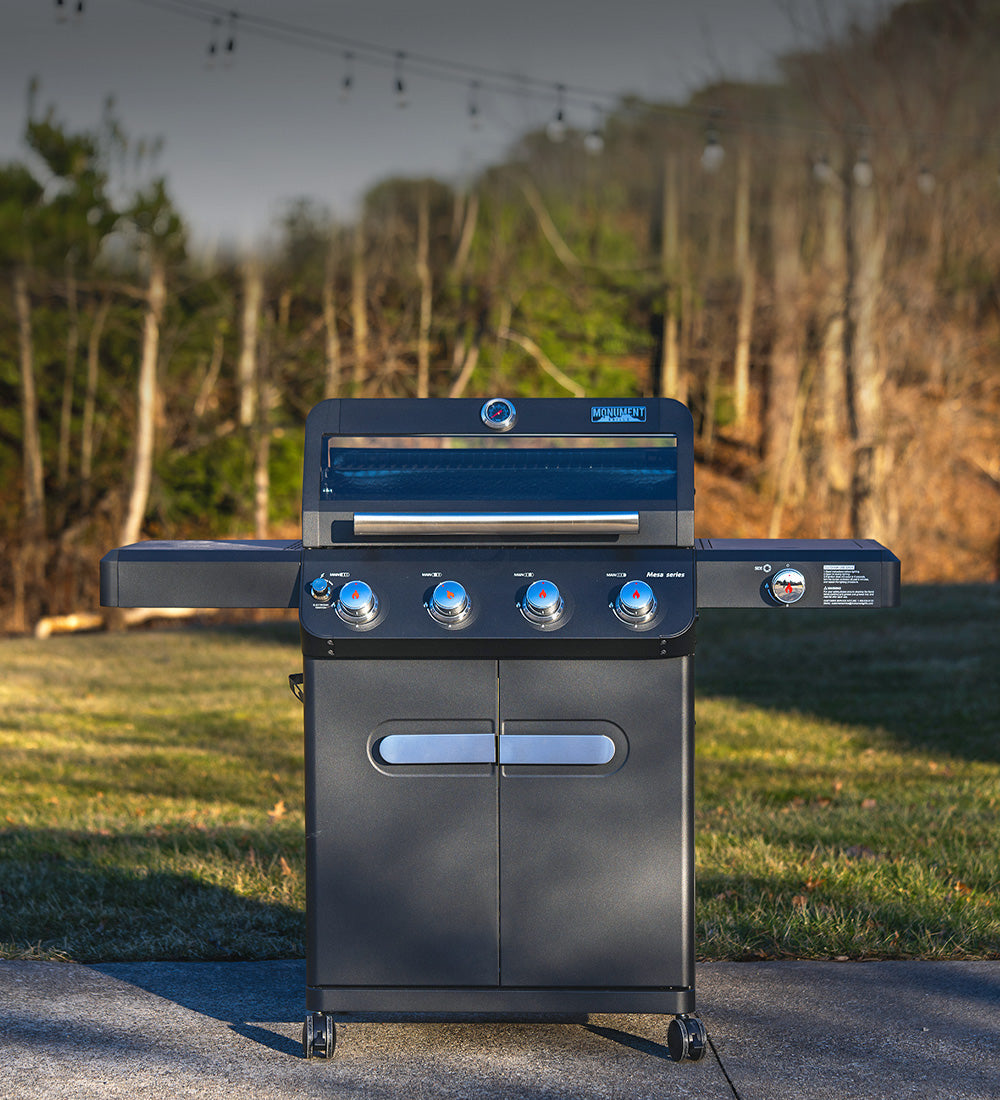 Monument Grills Mesa 425 4-Burner Black Propane Gas Grill with Side Burner view 2