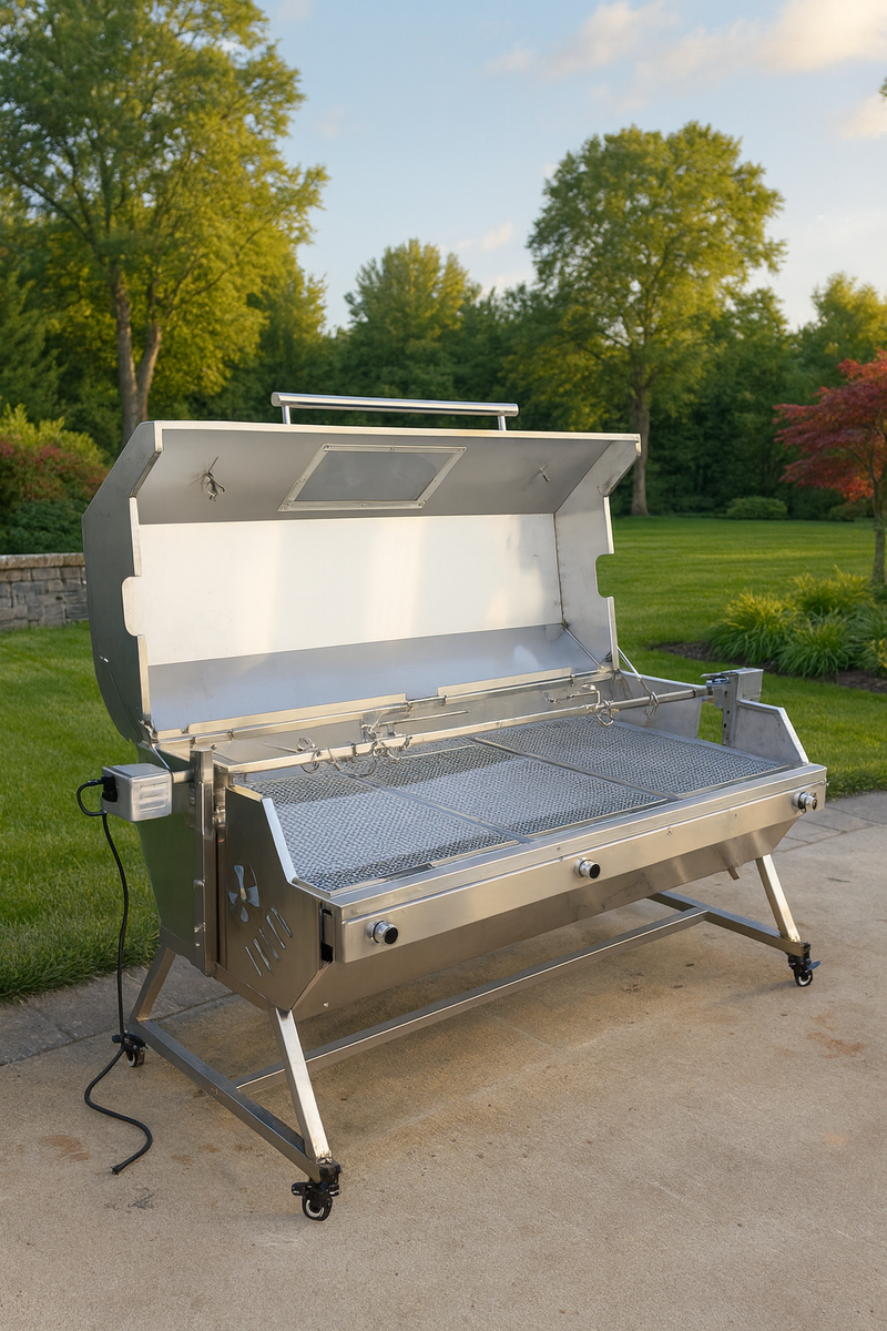 Vita Forno VesperoLuce Elite Argentine Grill with Side Brasero view 3