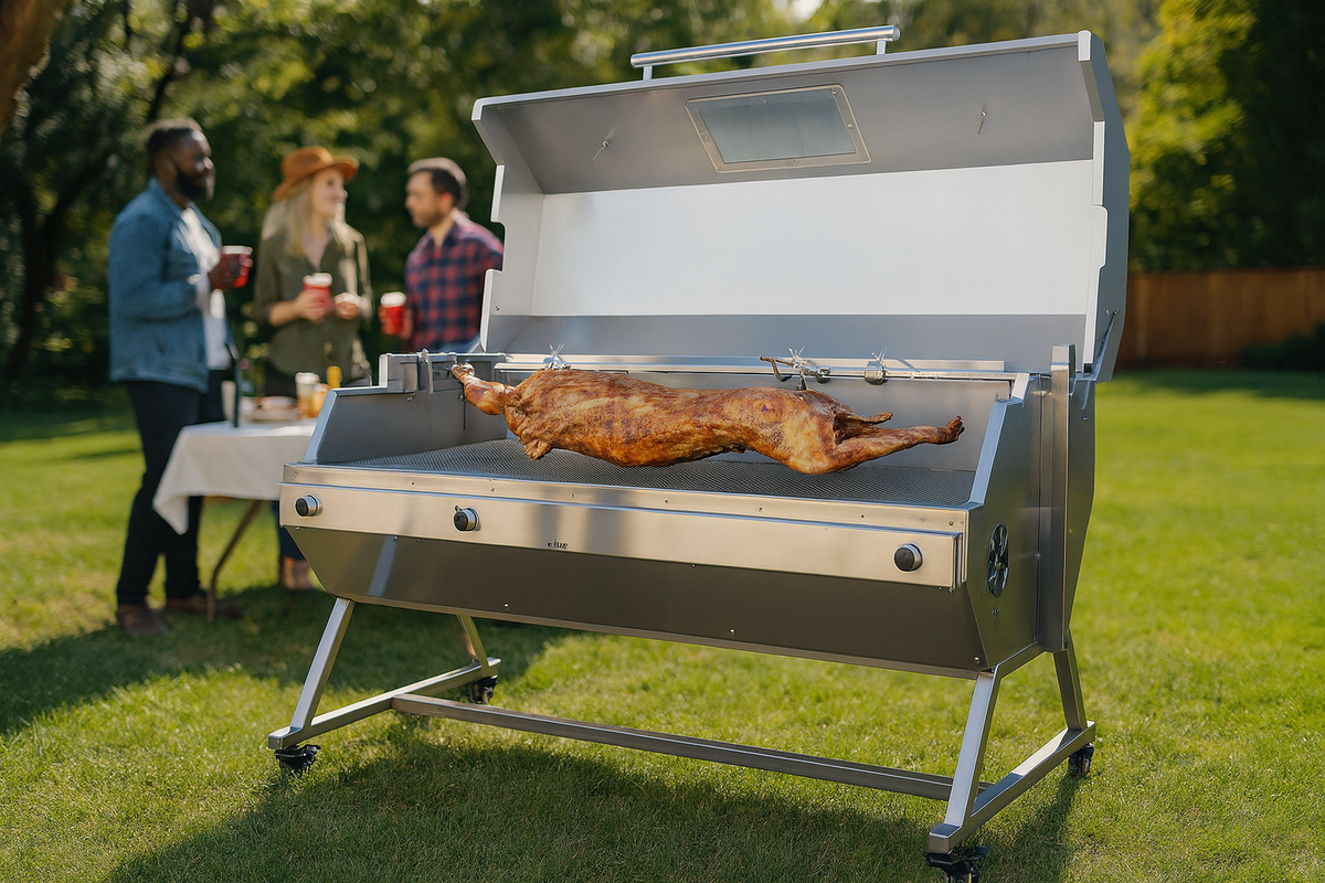 Vita Forno VesperoLuce Elite Argentine Grill with Side Brasero view 5