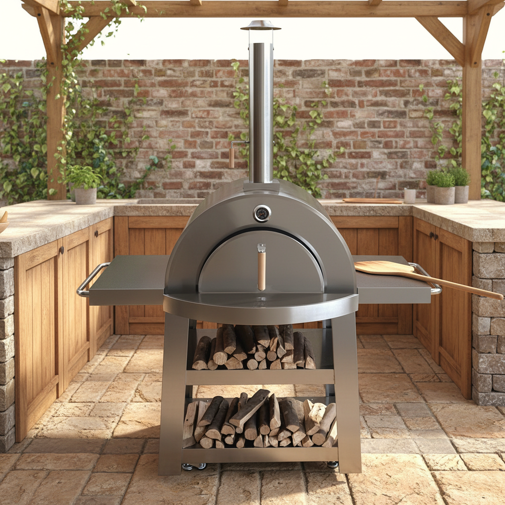 Vita Forno FornoDiCasa Stainless Steel Wood-Fired Pizza Oven view 1