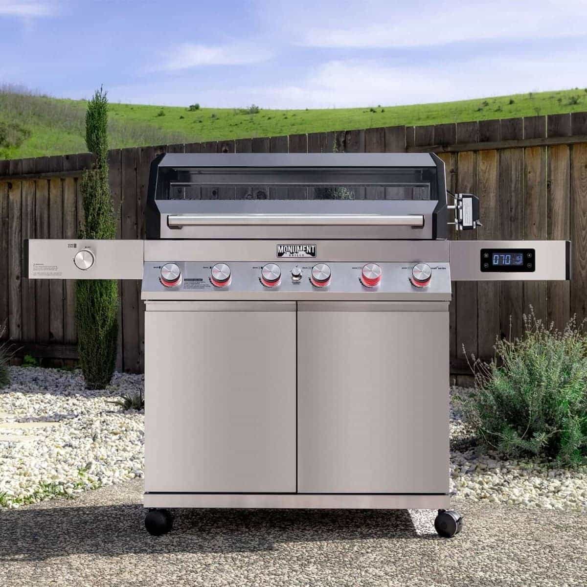 Monument Grills Denali 605Pro 6-Burner Smart Stainless Propane Gas Grill view 2