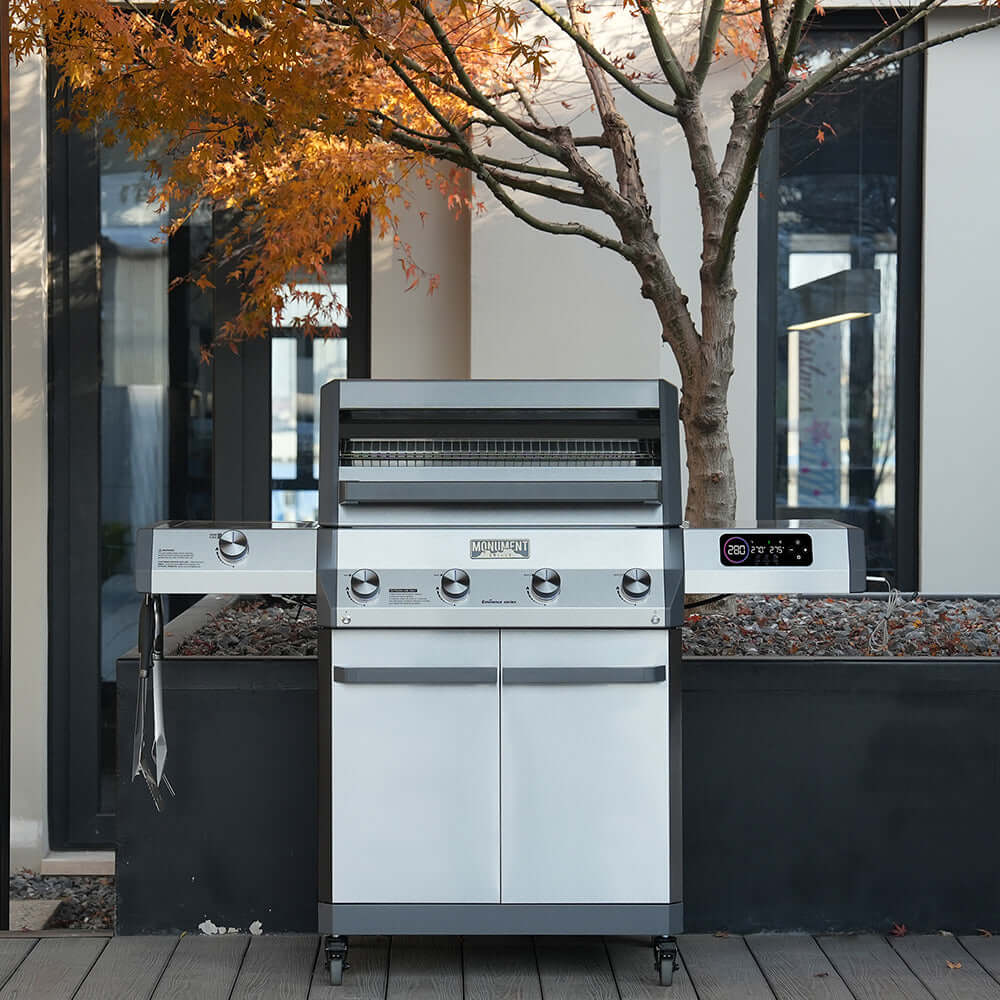 Monument Grills Eminence 405 Smart Stainless Propane Gas Grill with ClearView Lid view 2