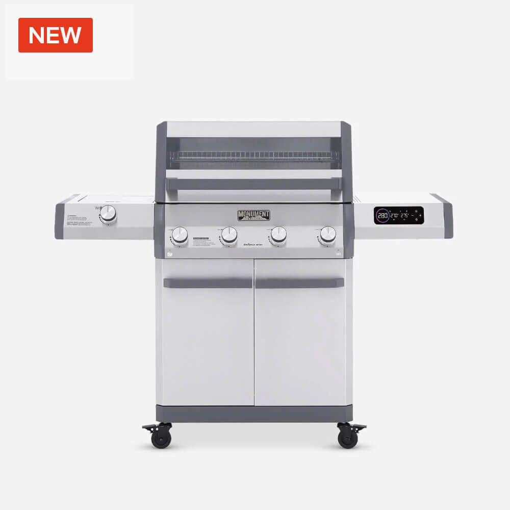 Monument Grills Eminence 405 Smart Stainless Propane Gas Grill with ClearView Lid view 1