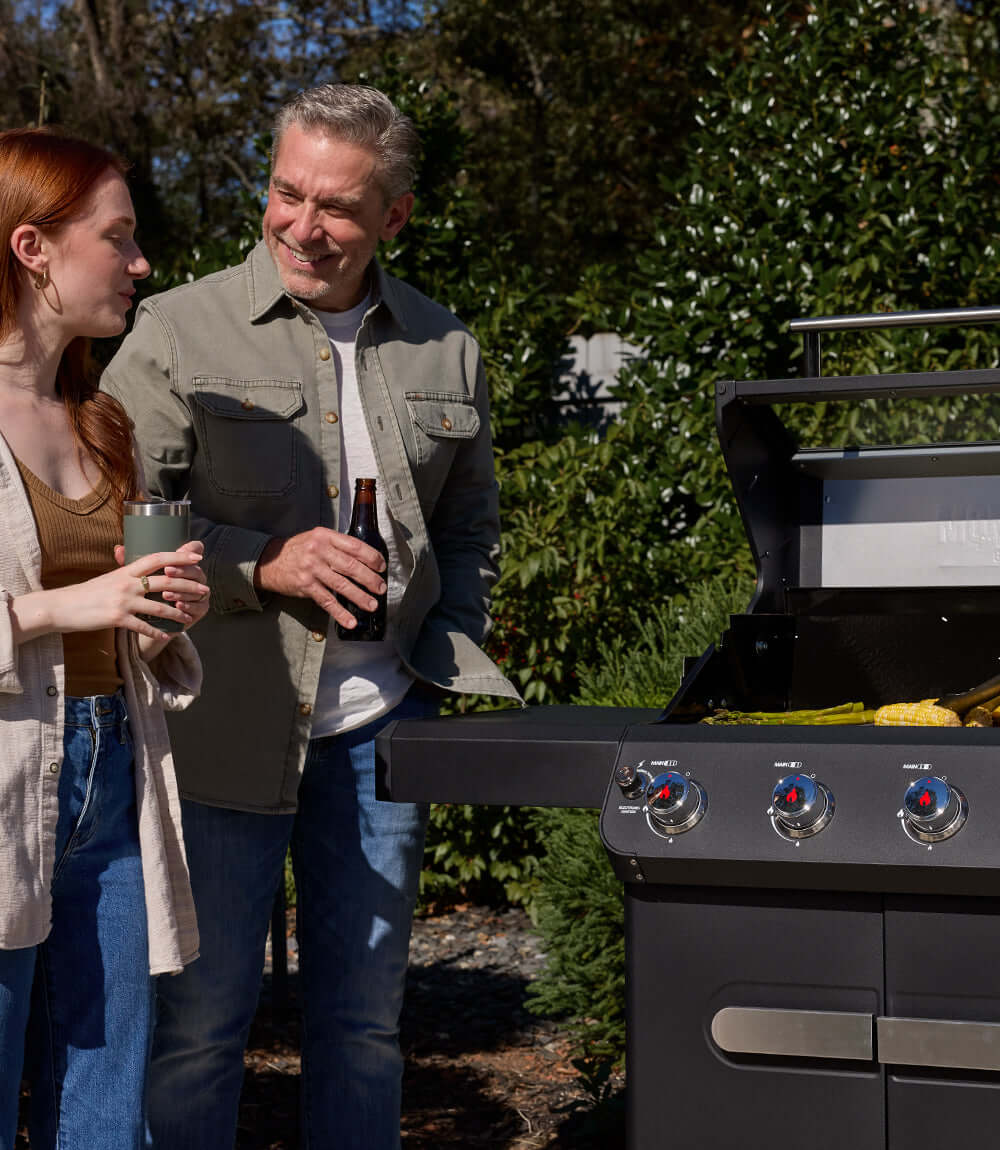Monument Grills Mesa 425 4-Burner Black Propane Gas Grill with Side Burner view 3