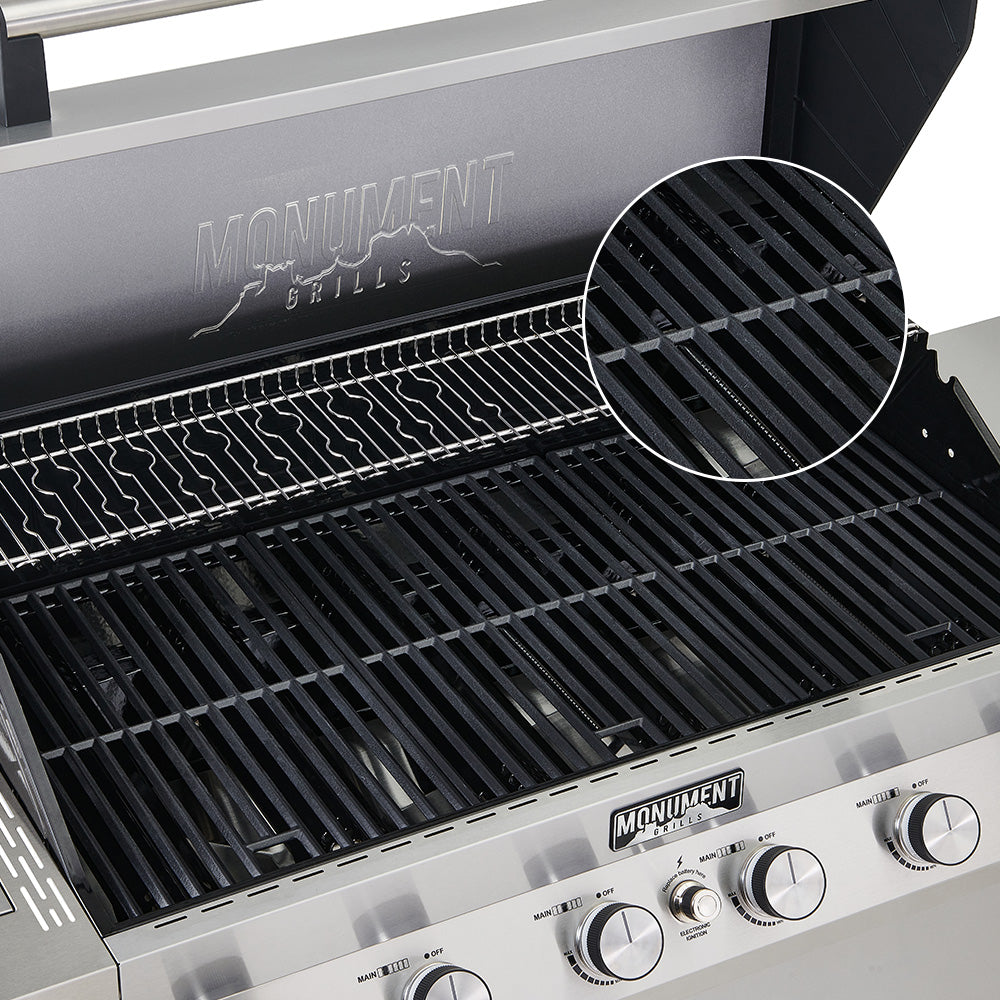 Monument Grills Denali 425 4-Burner Smart Black Propane Gas Grill view 7
