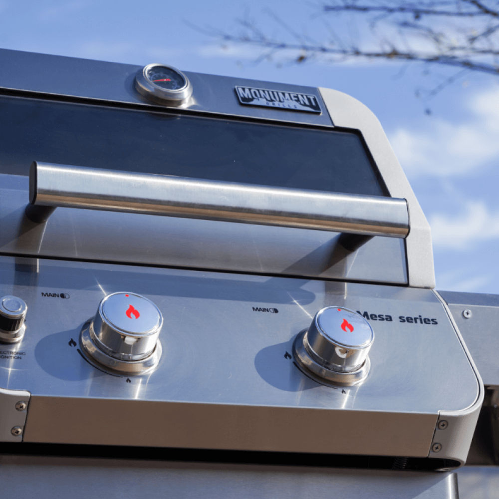 Monument Grills Mesa 200S 2-Burner Foldable Stainless Propane Gas Grill view 2