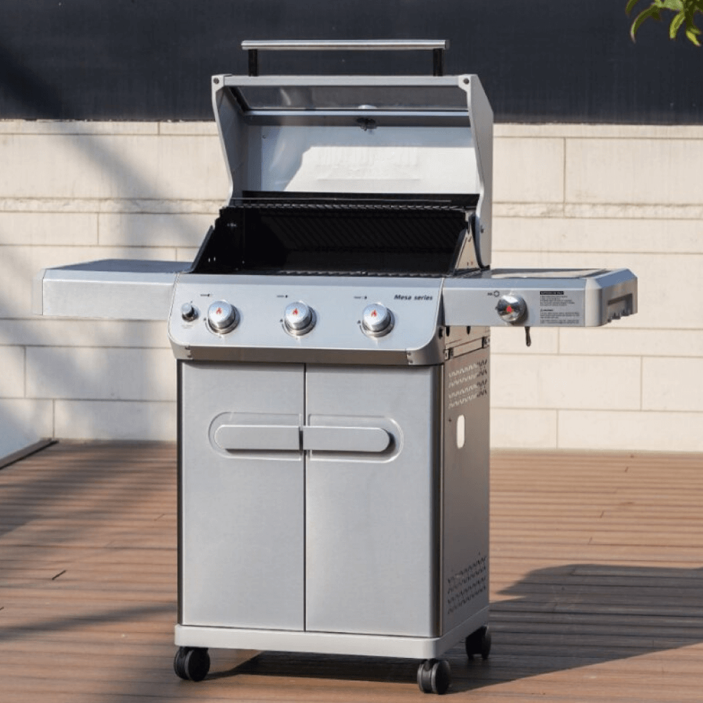 Monument Grills Mesa 305 3-Burner Stainless Propane Gas Grill with Side Burner view 8