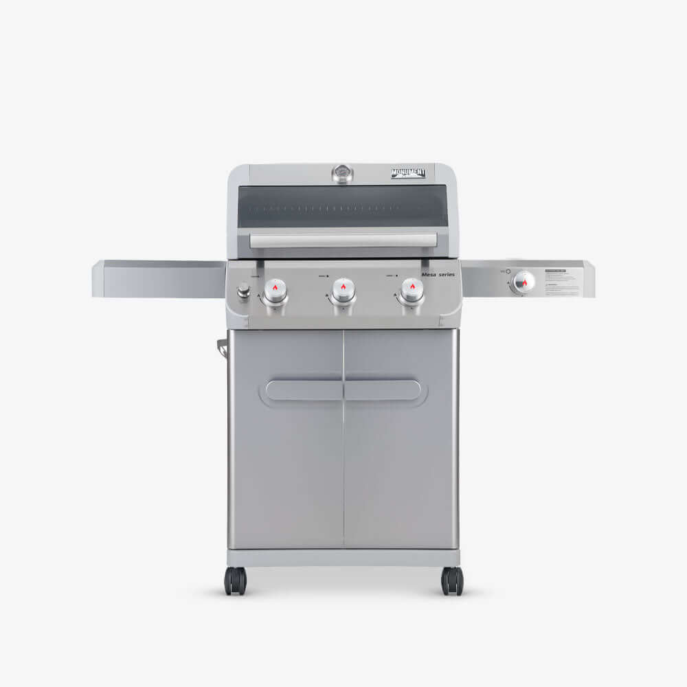 Monument Grills Mesa 305 3-Burner Stainless Propane Gas Grill with Side Burner view 1