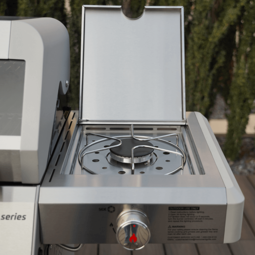 Monument Grills Mesa 305 3-Burner Stainless Propane Gas Grill with Side Burner view 6