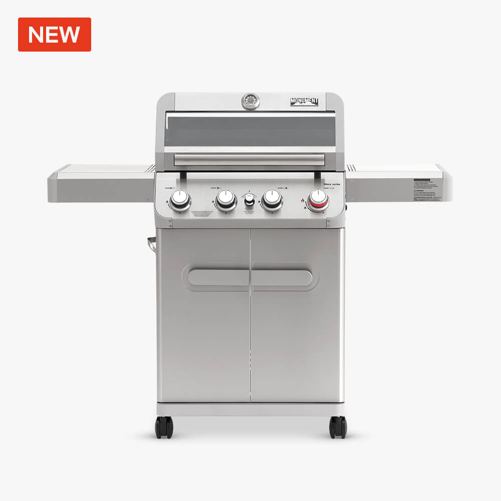 Monument Grills Mesa 410MBZ 4-Burner Stainless Propane Gas Grill with Broil Zone view 1