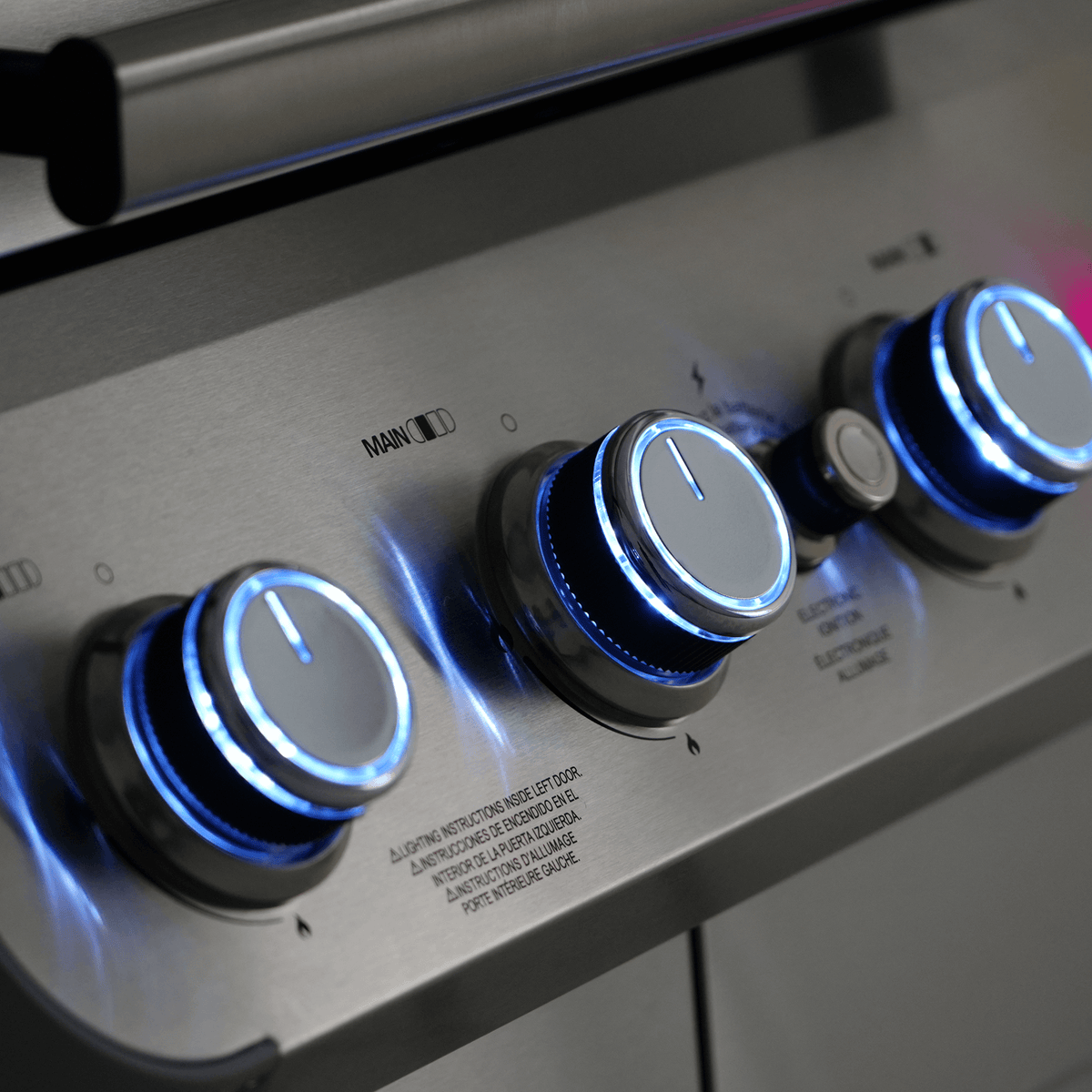 Monument Grills Mesa 410MBZ 4-Burner Stainless Propane Gas Grill with Broil Zone view 5
