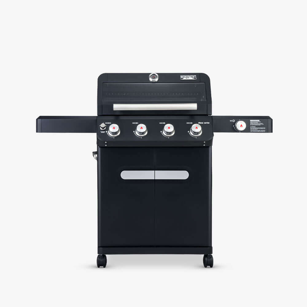 Monument Grills Mesa 425 4-Burner Black Propane Gas Grill with Side Burner view 1