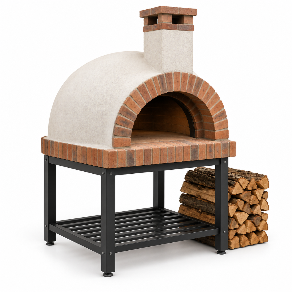 Brick dome wood-fired pizza oven