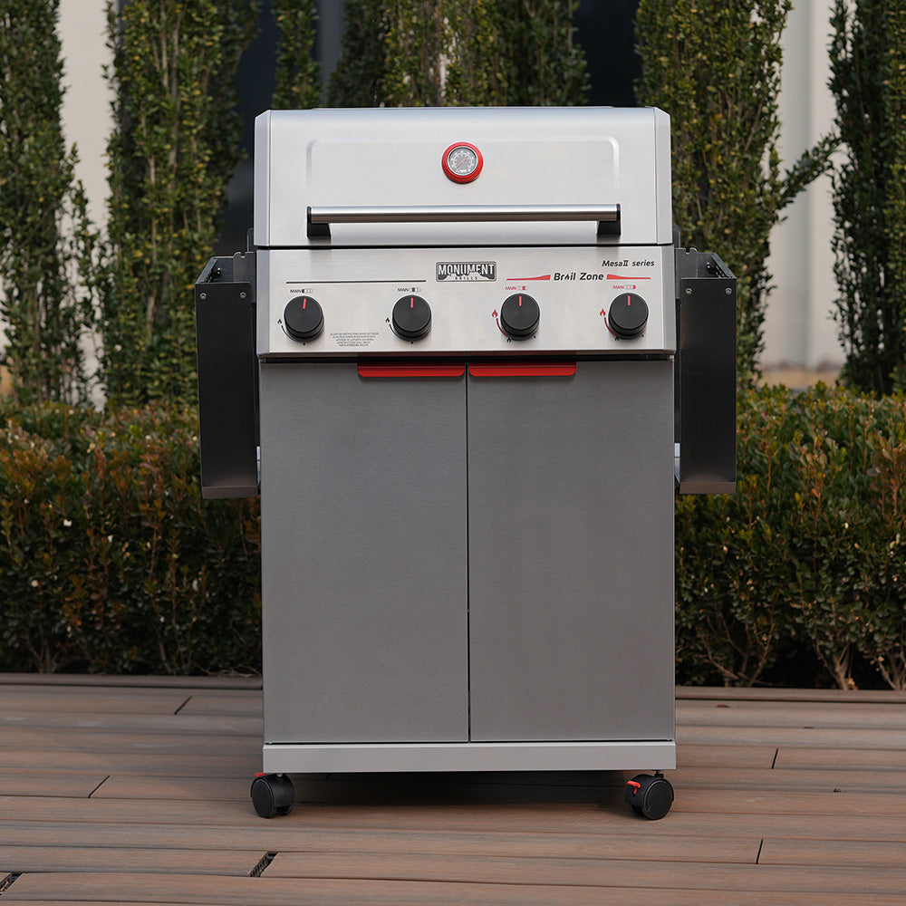 Monument Grills Mesa II 410BZ 4-Burner Stainless Propane Gas Grill with Broil Zone view 2